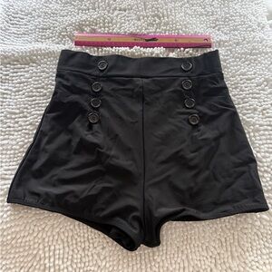 Sailor Retro High Waist Swim Bottoms